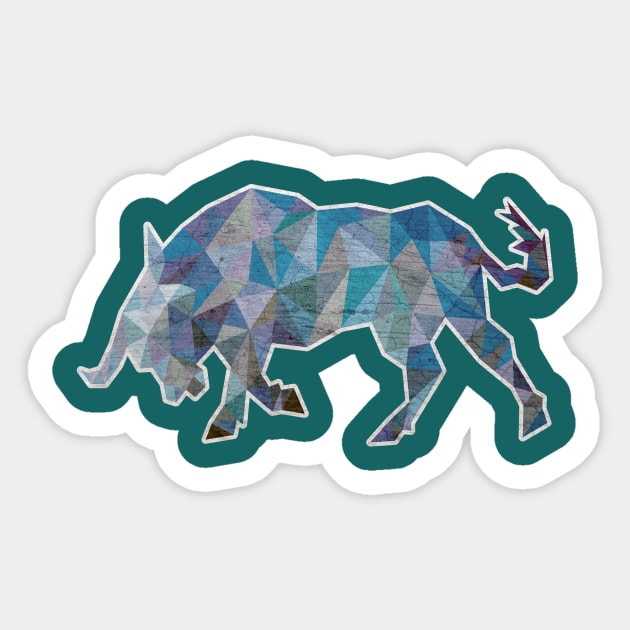 Bull Lowpoly Sticker by tsign703